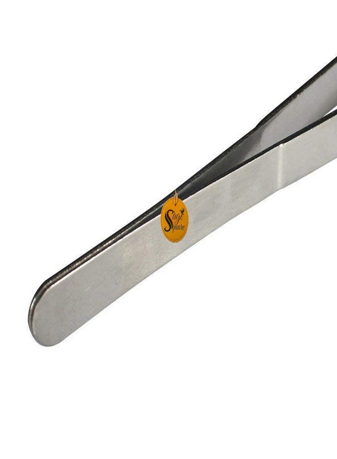 سايج سكوير ملقط حوض السمك المربع المستقيم من سيج، مصنوع من الفولاذ المقاوم للصدأ، أدوات تنسيق أحواض السمك، ملقط تغذية، مقاوم للصدأ والتآكل، متين، تصميم مانع للانزلاق، مصقول ولامع (38 سم) - Image 2